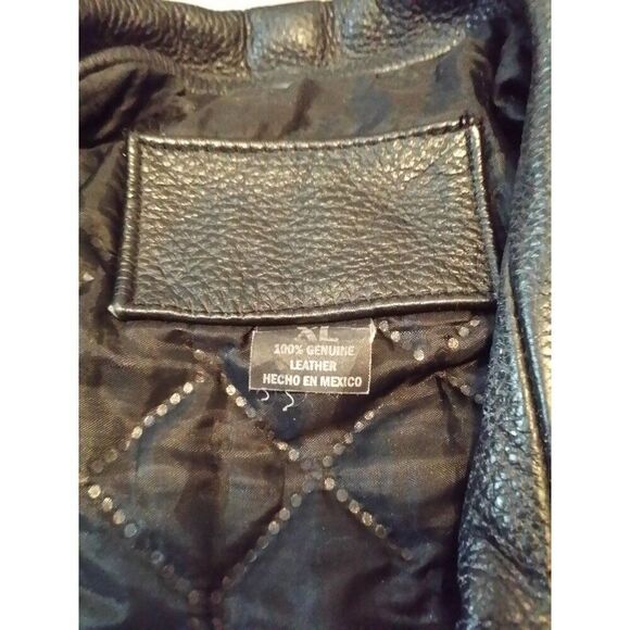 Harley-Davidson Black Leather Biker Jacket - Picture 8 of 12